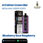 Al Fakher Crown Bar 40000 Puffs Blueberry Sour Raspberry