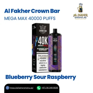 Al Fakher Crown Bar 40000 Puffs Blueberry Sour Raspberry