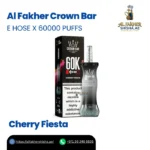 Al Fakher Crown Bar E Hose X 60000 Puffs Cherry Fiesta