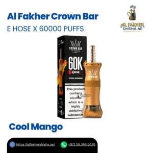 Al Fakher Crown Bar E Hose X 60000 Puffs Cool Mango