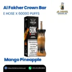 Al Fakher Crown Bar E Hose X 60000 Puffs Mango Pineapple