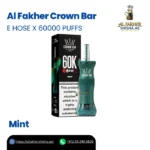 Al Fakher Crown Bar E Hose X 60000 Puffs Mint
