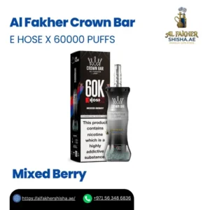 Al Fakher Crown Bar E Hose X 60000 Puffs Mixed Berry