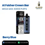 Al Fakher Crown Bar Mega Max 40000 Puffs Berry Blue