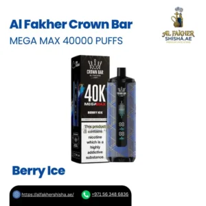 Al Fakher Crown Bar Mega Max 40000 Puffs Berry Ice