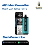 Al Fakher Crown Bar Mega Max 40000 Puffs BlackCurrent Ice
