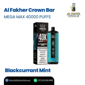 Al Fakher Crown Bar Mega Max 40000 Puffs Blackcurrant Mint