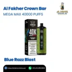 Al Fakher Crown Bar Mega Max 40000 Puffs Blue Razz Blast
