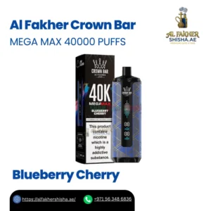 Al Fakher Crown Bar Mega Max 40000 Puffs Blueberry Cherry