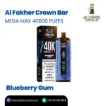 Al Fakher Crown Bar Mega Max 40000 Puffs Blueberry Gum