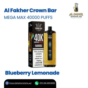 Al Fakher Crown Bar Mega Max 40000 Puffs Blueberry Lemonade