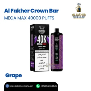 Al Fakher Crown Bar Mega Max 40000 Puffs Grape