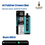 Al Fakher Crown Bar Mega Max 40000 Puffs Gum Mint