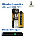 Al Fakher Crown Bar Mega Max 40000 Puffs Mango Pineapple