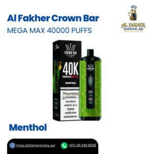 Al Fakher Crown Bar Mega Max 40000 Puffs Menthol