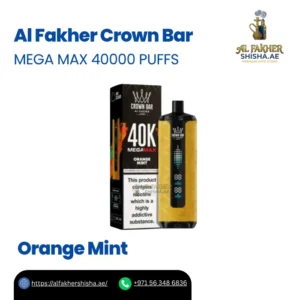 Al Fakher Crown Bar Mega Max 40000 Puffs Orange Mint