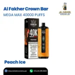 Al Fakher Crown Bar Mega Max 40000 Puffs Peach Ice